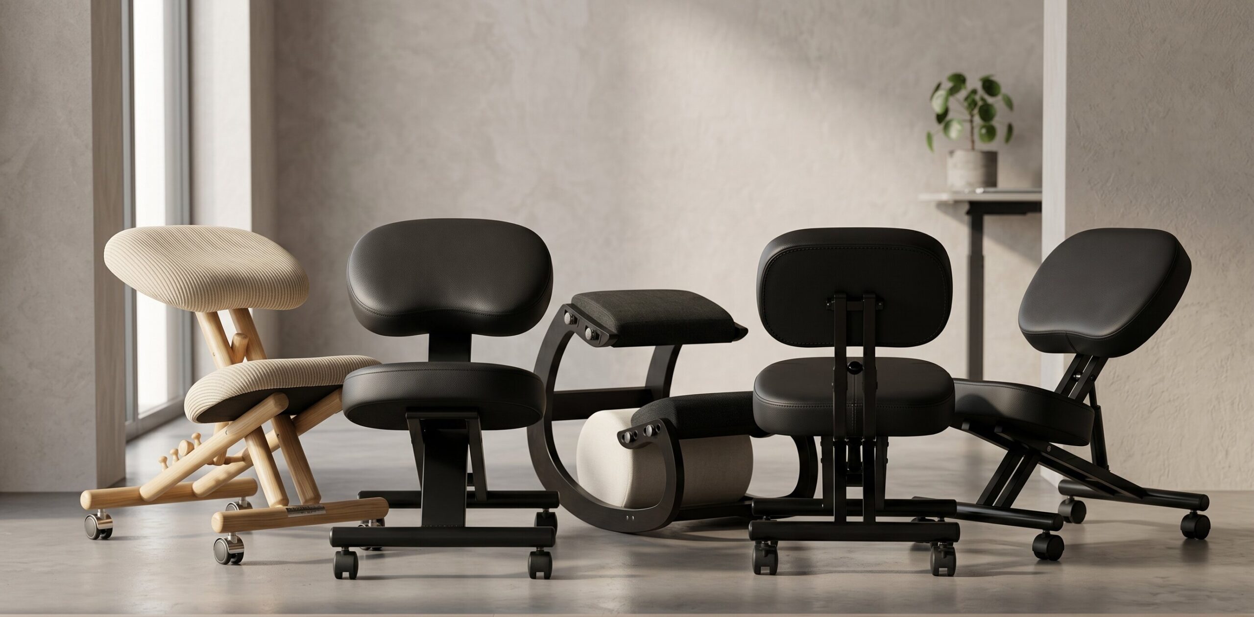 best ergonomic kneeling chairs UK 2026 — five posture chair designs reviewed side by side